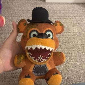 Funko Orange and Black Plush Bear with Hat